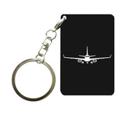 Thumbnail for Embraer E-190 Silhouette Plane Designed Key Chains