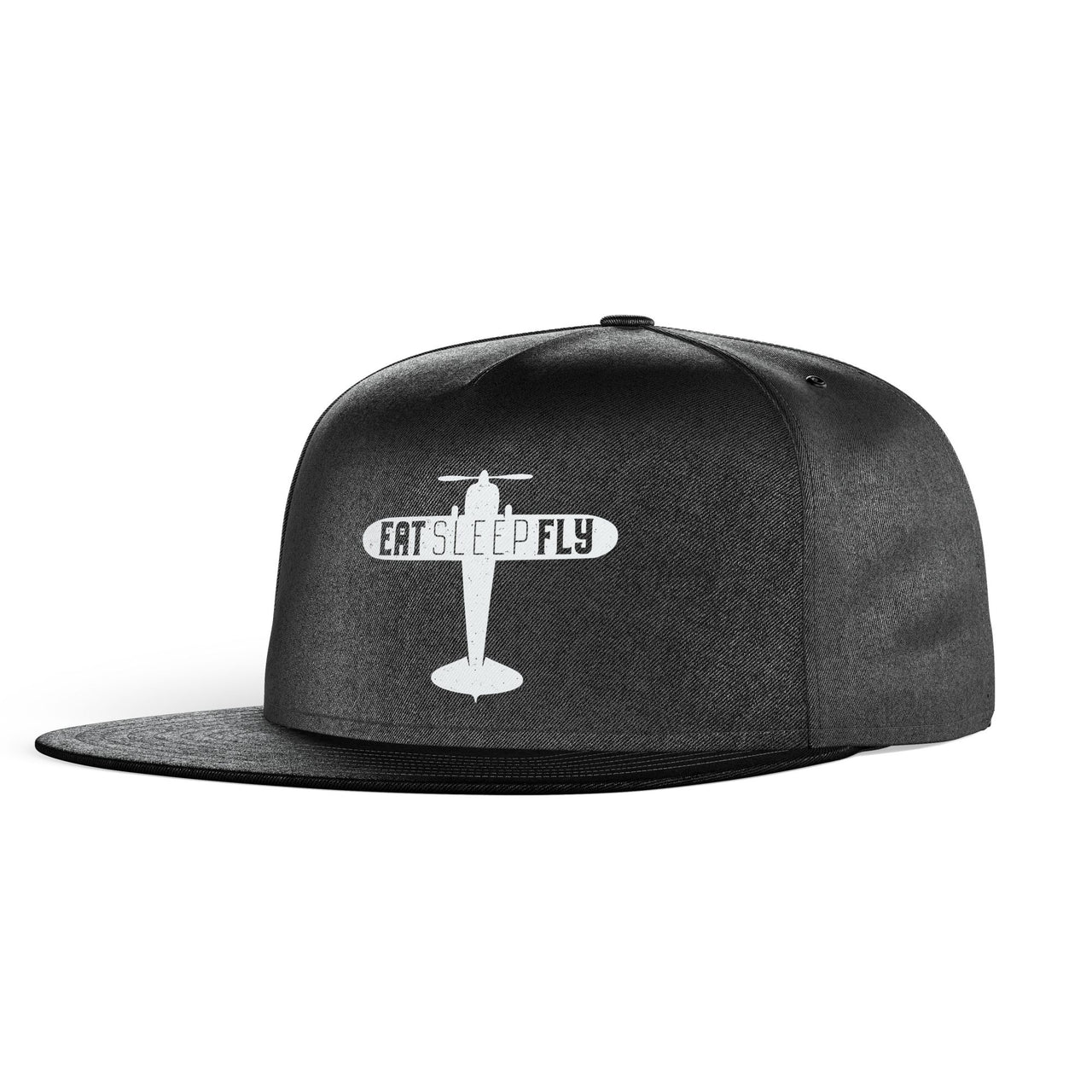 Eat Sleep Fly & Propeller Designed Snapback Caps & Hats