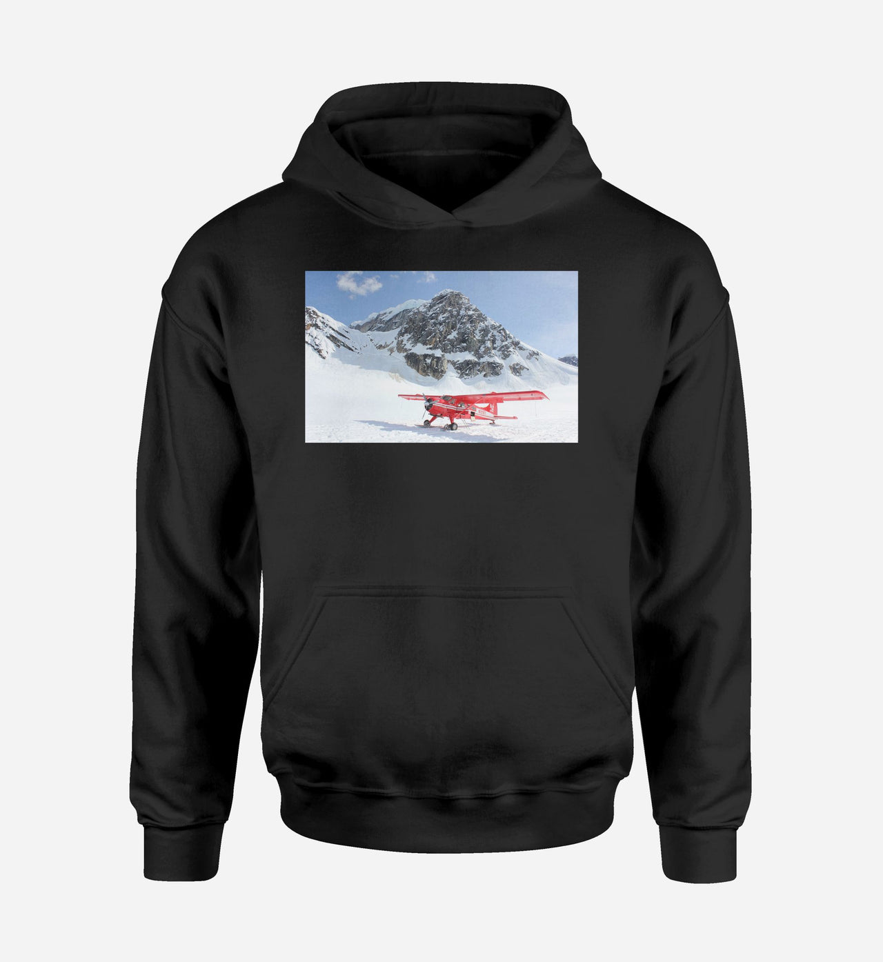 Amazing Snow Airplane Designed Hoodies