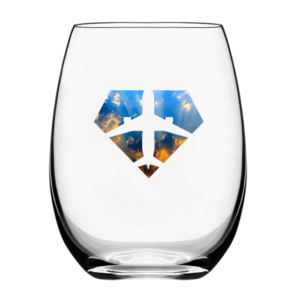 Supermen of The Skies (Sunrise) Designed Beer & Water Glasses