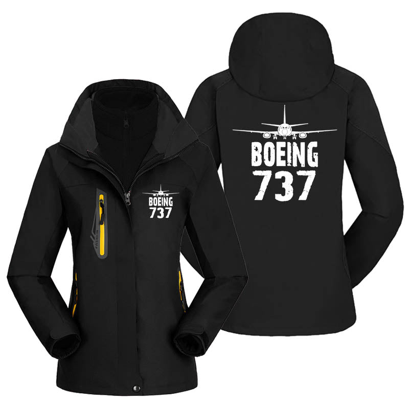 Boeing 737 & Plane Designed Thick "WOMEN" Skiing Jackets