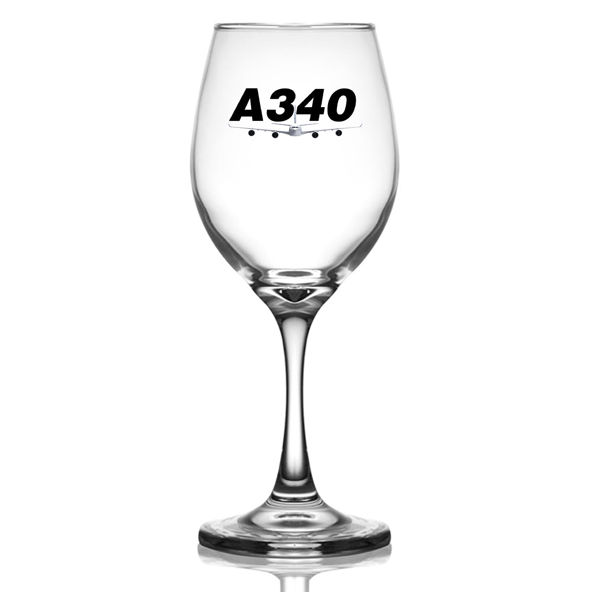 Super Airbus A340 Designed Wine Glasses