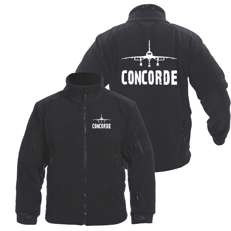 Concorde & Plane Designed Fleece Military Jackets (Customizable)