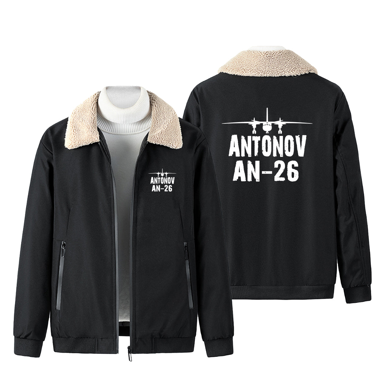 Antonov AN-26 & Plane Designed Winter Bomber Jackets