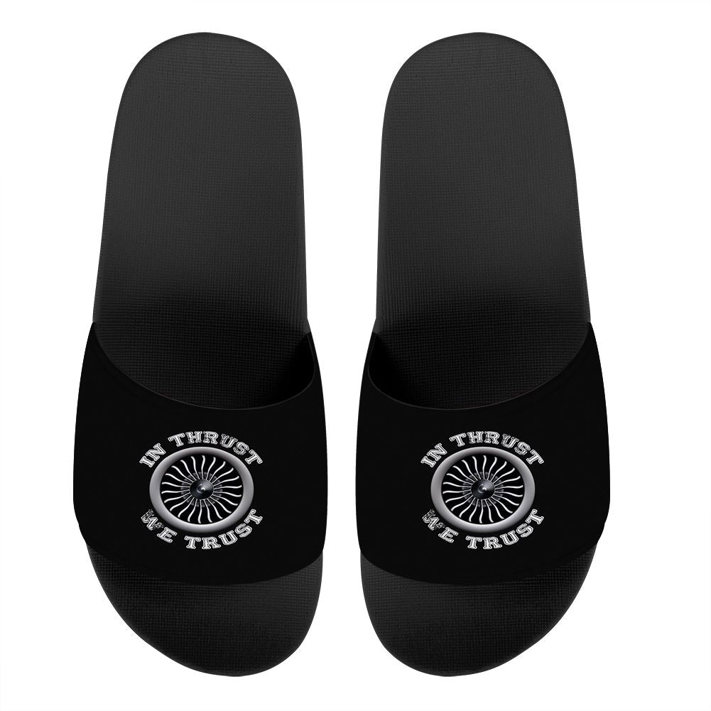 In Thrust We Trust (Vol 2) Designed Sport Slippers