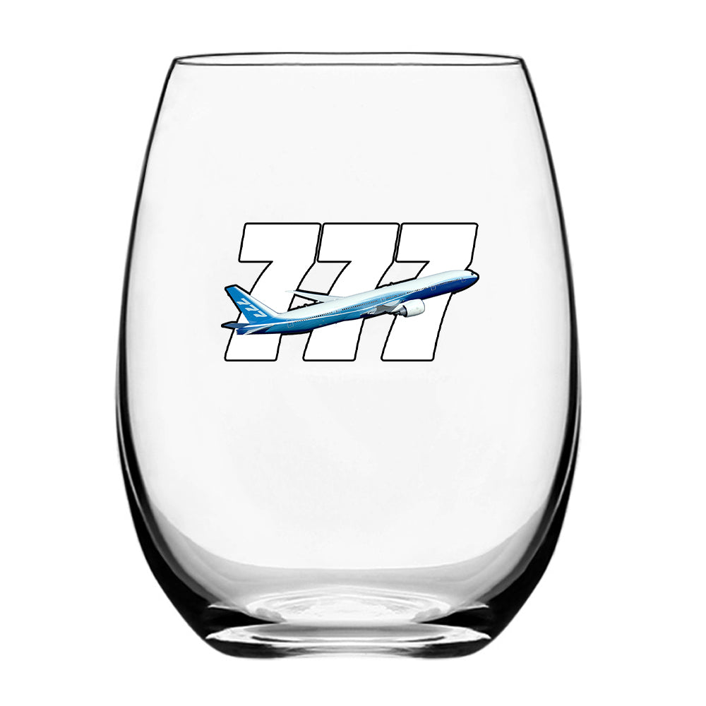 Super Boeing 777 Designed Beer & Water Glasses