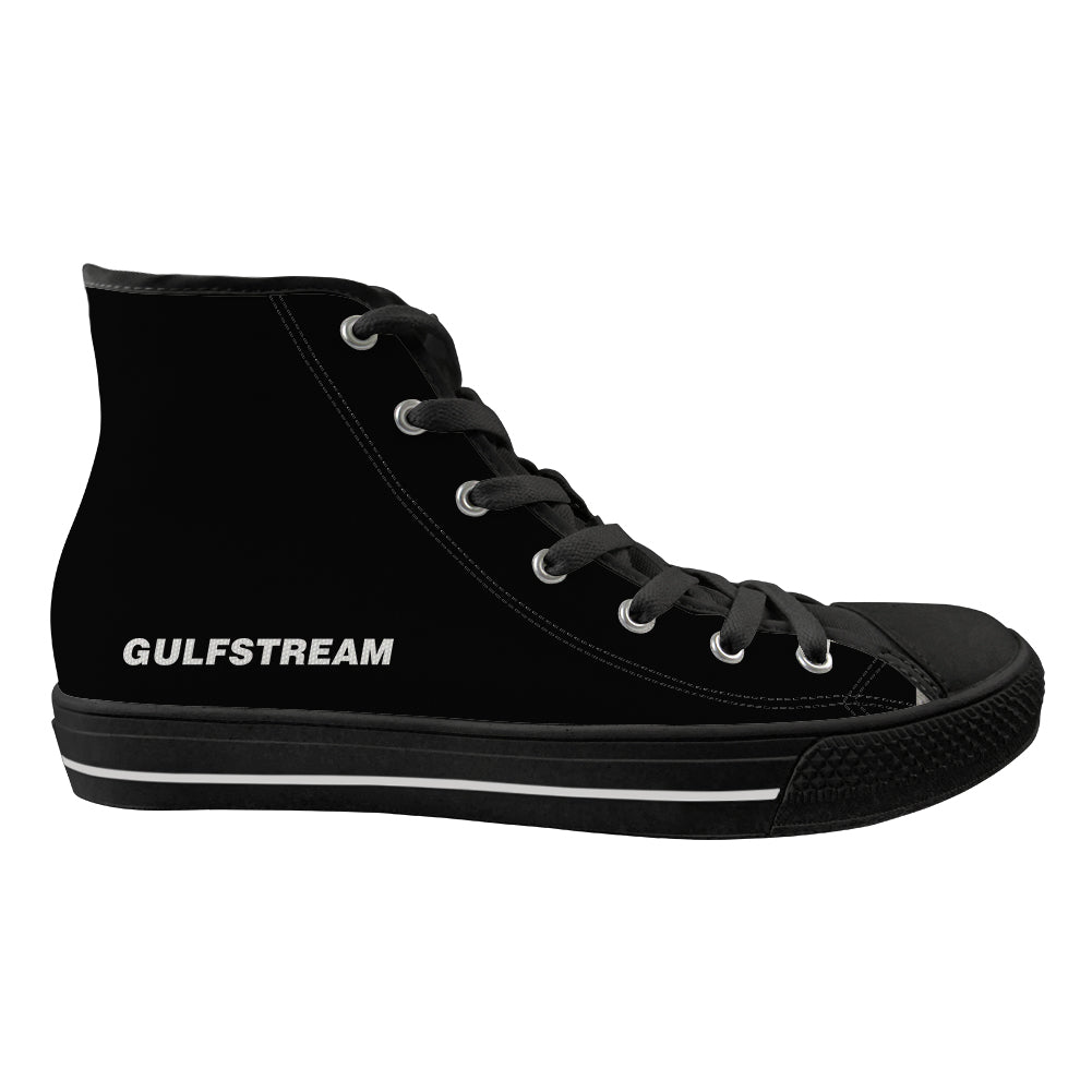 Gulfstream & Text Designed Long Canvas Shoes (Women)