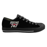 Thumbnail for Amazing Boeing 747 Designed Canvas Shoes (Men)