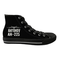 Thumbnail for Antonov AN-225 & Plane Designed Long Canvas Shoes (Men)