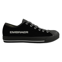 Thumbnail for Embraer & Text Designed Canvas Shoes (Men)