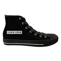 Thumbnail for Cabin Crew Text Designed Long Canvas Shoes (Men)