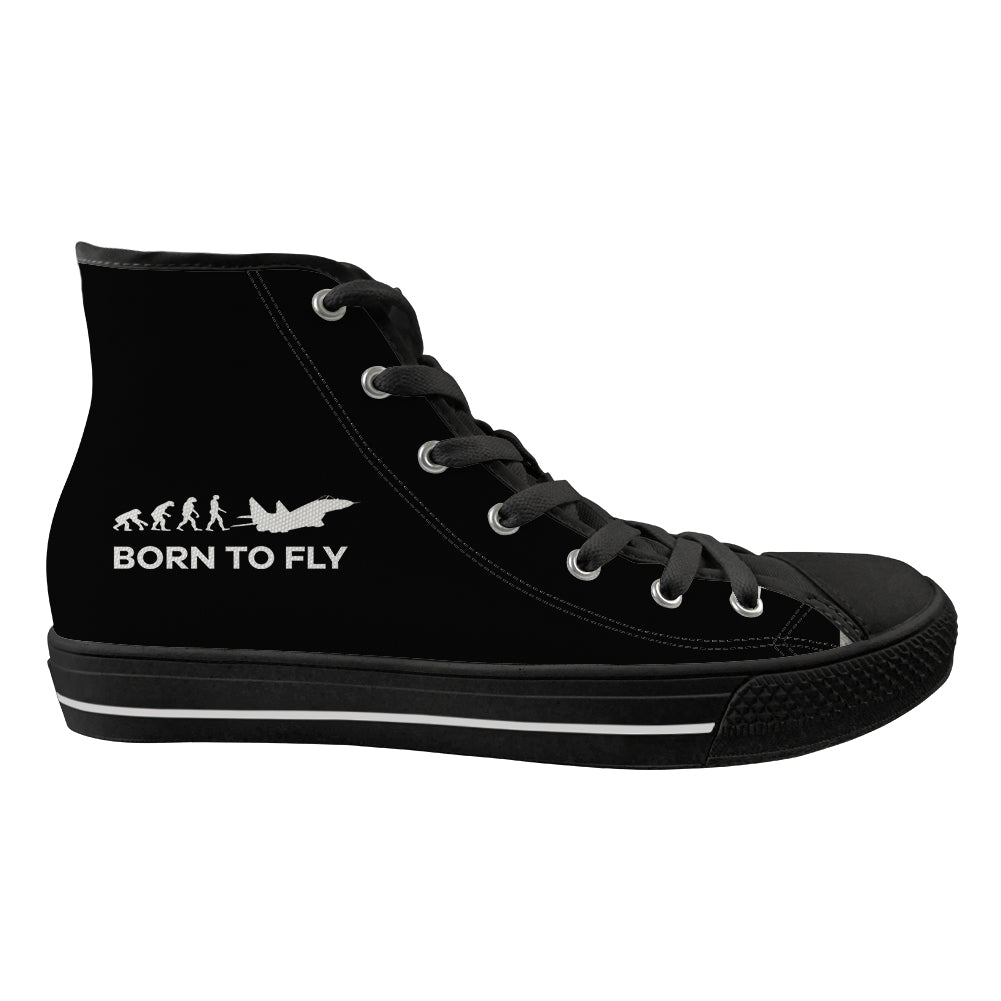 Born To Fly Military Designed Long Canvas Shoes (Men)