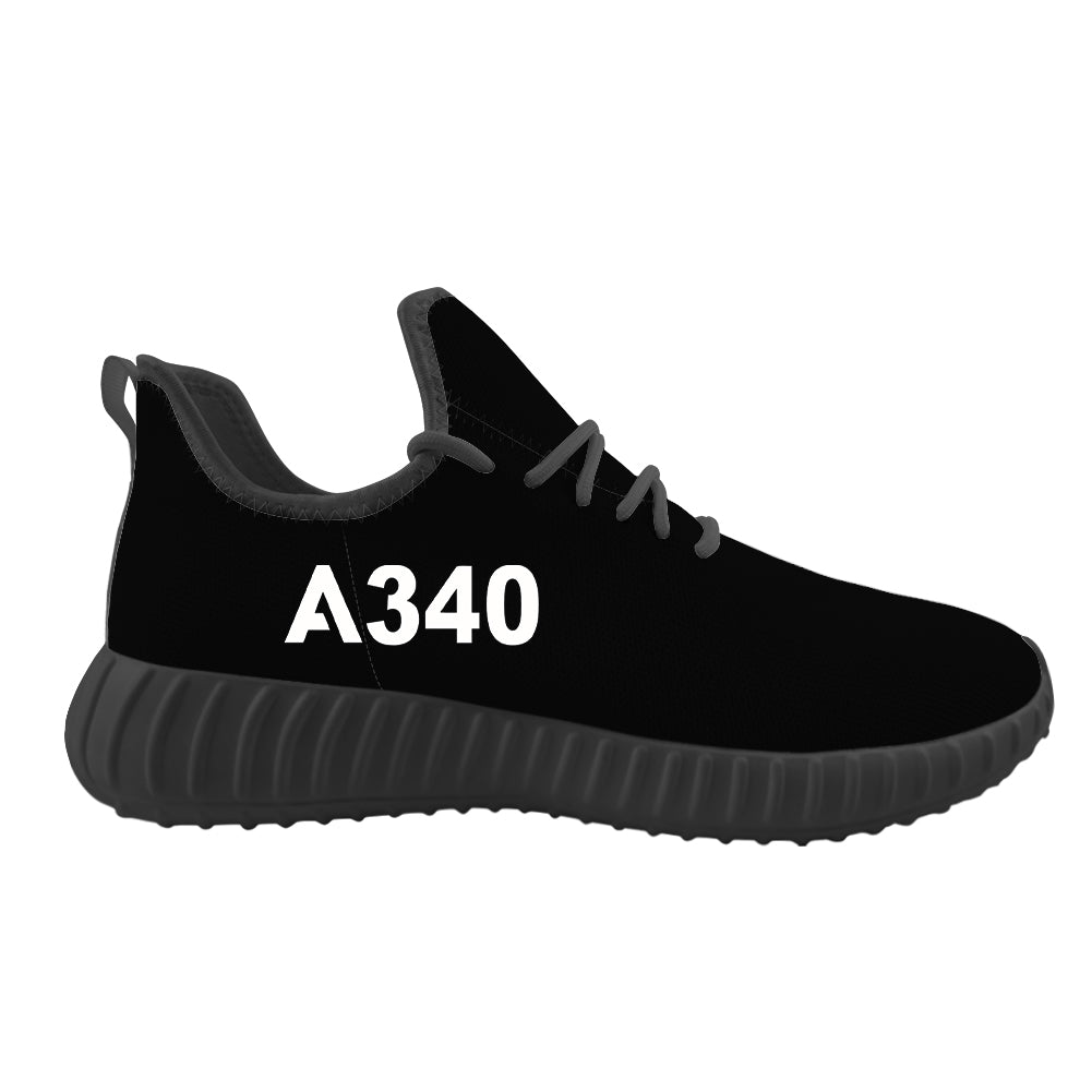 A340 Flat Text Designed Sport Sneakers & Shoes (WOMEN)