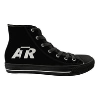 Thumbnail for ATR & Text Designed Long Canvas Shoes (Women)