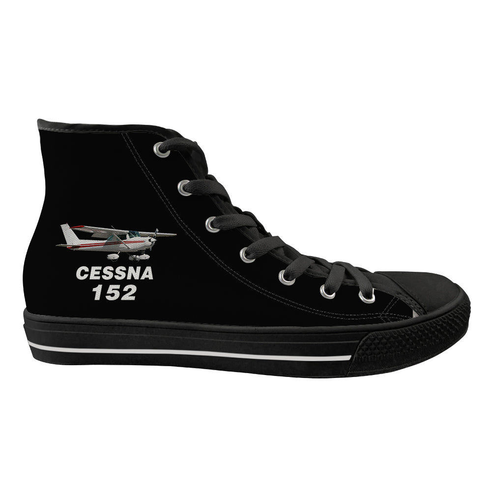 The Cessna 152 Designed Long Canvas Shoes (Men)