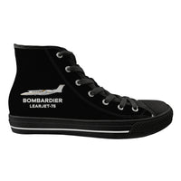 Thumbnail for The Bombardier Learjet 75 Designed Long Canvas Shoes (Men)