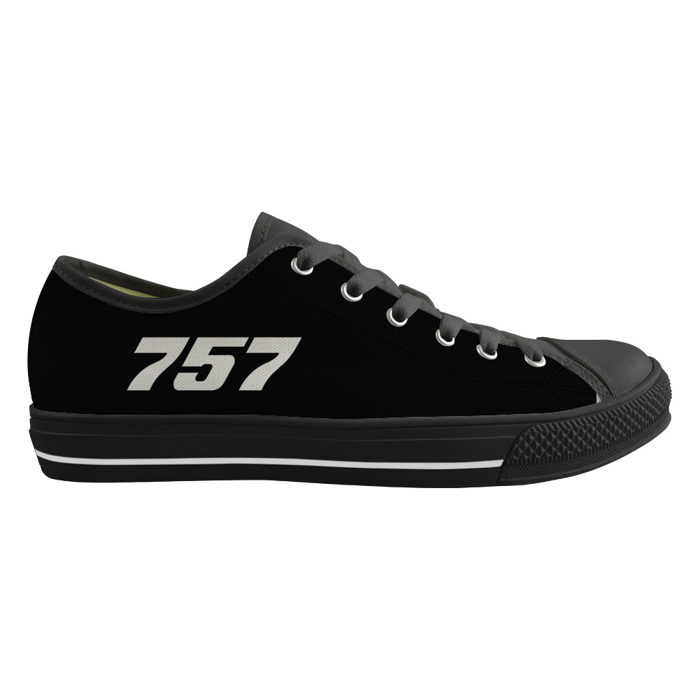 757 Flat Text Designed Canvas Shoes (Men)