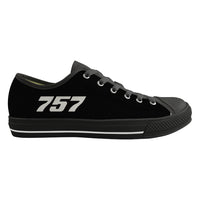 Thumbnail for 757 Flat Text Designed Canvas Shoes (Men)