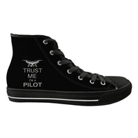 Thumbnail for Trust Me I'm a Pilot (Drone) Designed Long Canvas Shoes (Men)