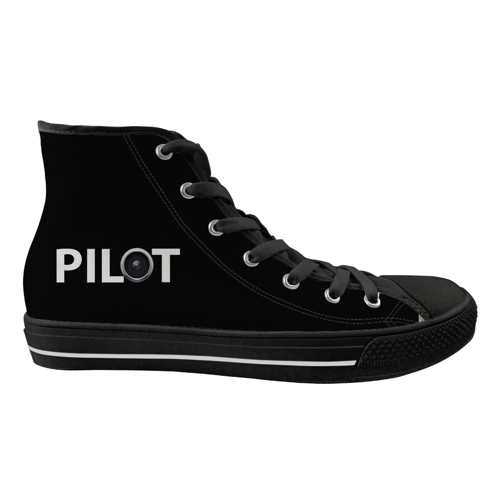 Pilot & Jet Engine Designed Long Canvas Shoes (Men)