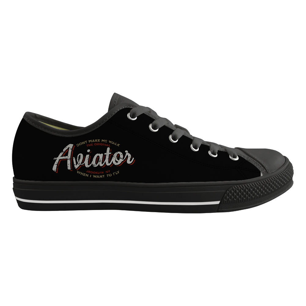 Aviator - Dont Make Me Walk Designed Canvas Shoes (Women)