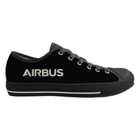 Thumbnail for Airbus & Text Designed Canvas Shoes (Men)