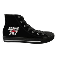 Thumbnail for Amazing Boeing 747 Designed Long Canvas Shoes (Women)