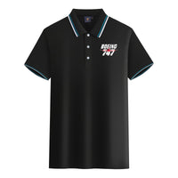 Thumbnail for Amazing Boeing 747 Designed Stylish Polo T-Shirts