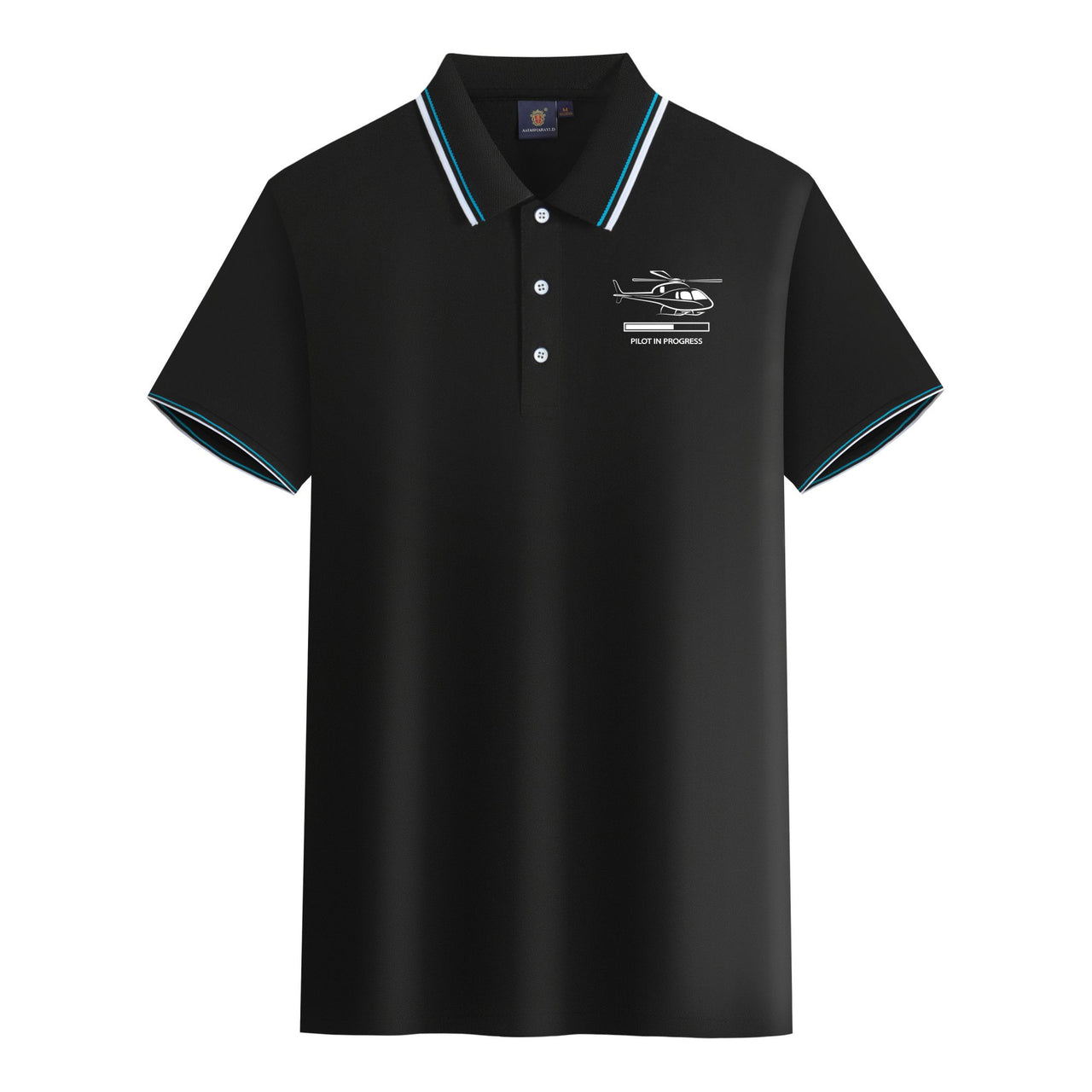 Pilot In Progress (Helicopter) Designed Stylish Polo T-Shirts