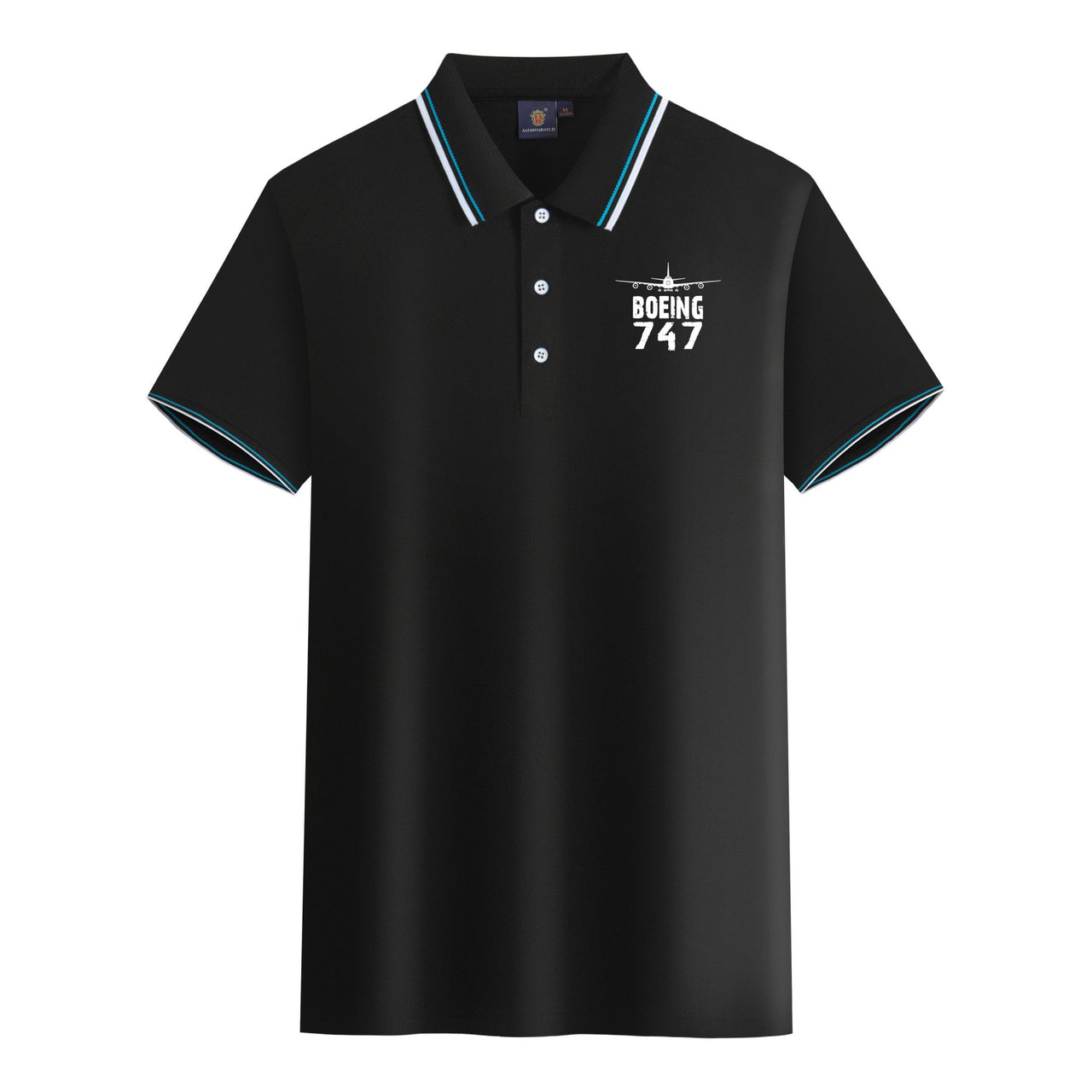 Boeing 747 & Plane Designed Stylish Polo T-Shirts