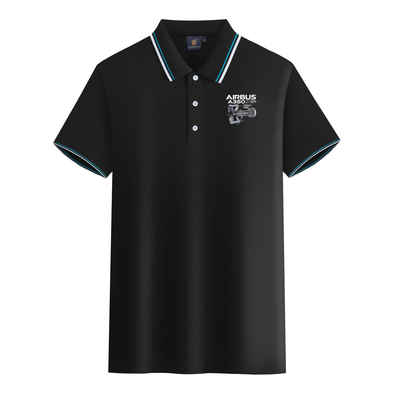 Airbus A350 & Trent Wxb Engine Designed Stylish Polo T-Shirts