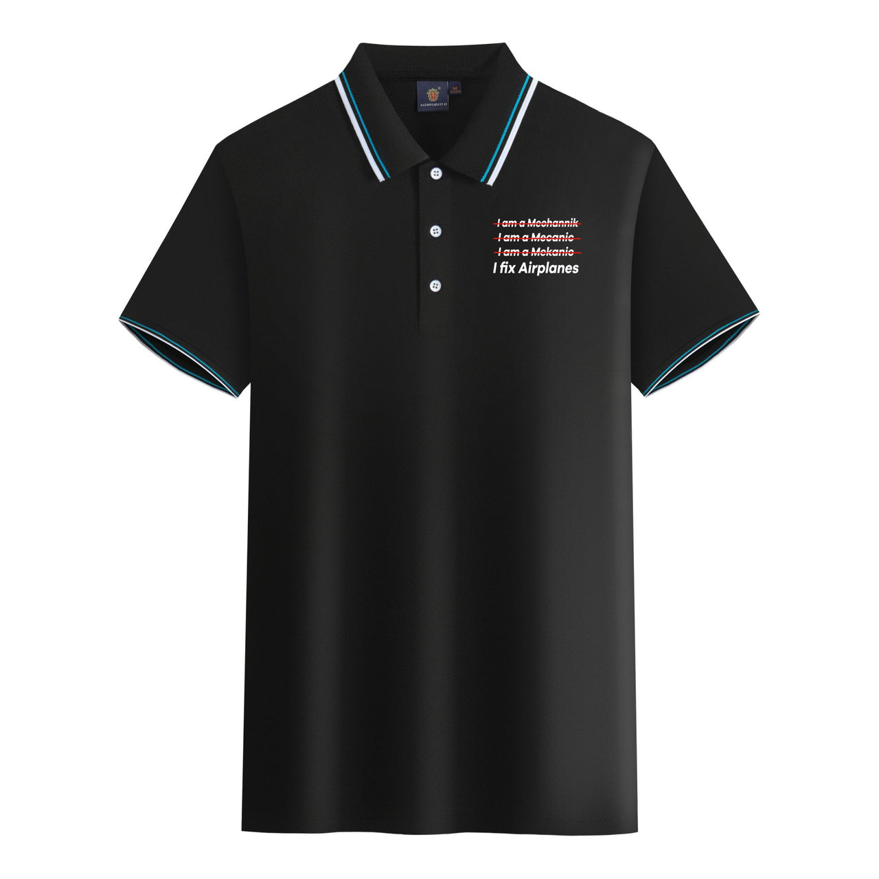 I Fix Airplanes Designed Stylish Polo T-Shirts