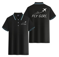 Thumbnail for Just Fly It & Fly Girl Designed Stylish Polo T-Shirts (Double-Side)