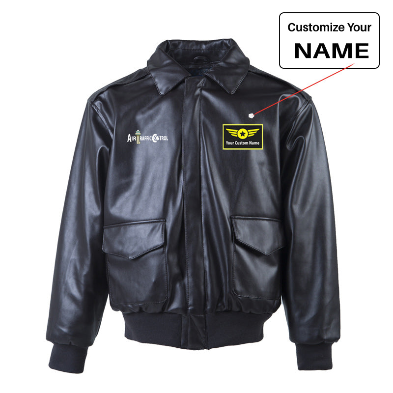 Air Traffic Control Designed Leather Bomber Jackets (NO Fur)