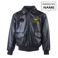 Thumbnail for Fighting Falcon F16 - Death From Above Designed Leather Bomber Jackets (NO Fur)