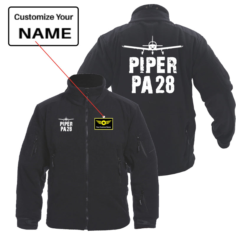 Piper PA28 & Plane Designed Fleece Military Jackets (Customizable)