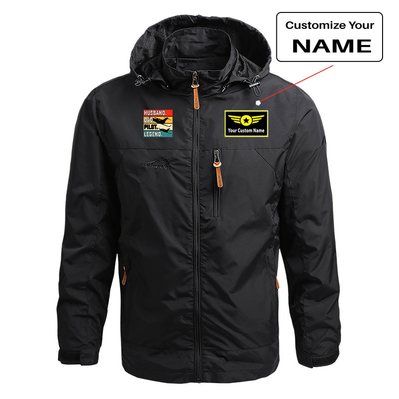 Husband & Dad & Pilot & Legend Designed Thin Stylish Jackets