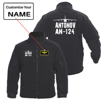 Thumbnail for Antonov AN-124 & Plane Designed Fleece Military Jackets (Customizable)