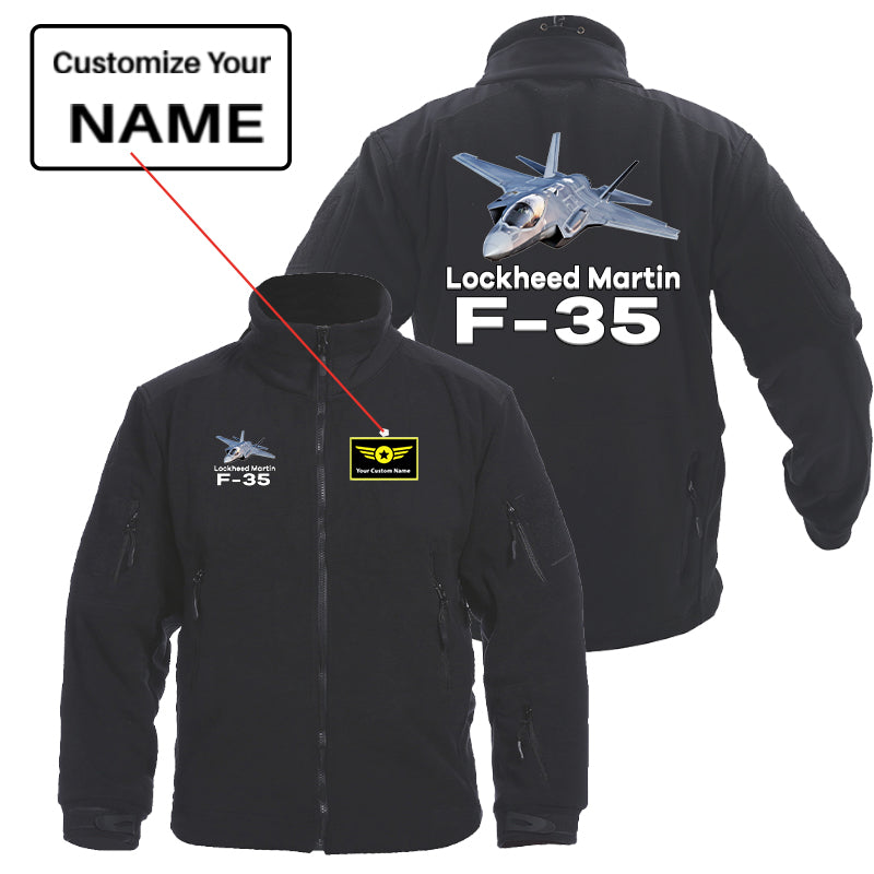 The Lockheed Martin F35 Designed Fleece Military Jackets (Customizable)