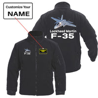 Thumbnail for The Lockheed Martin F35 Designed Fleece Military Jackets (Customizable)