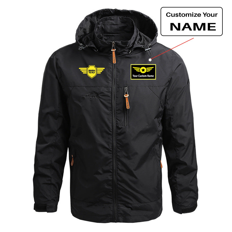 Born To Fly & Badge Designed Thin Stylish Jackets