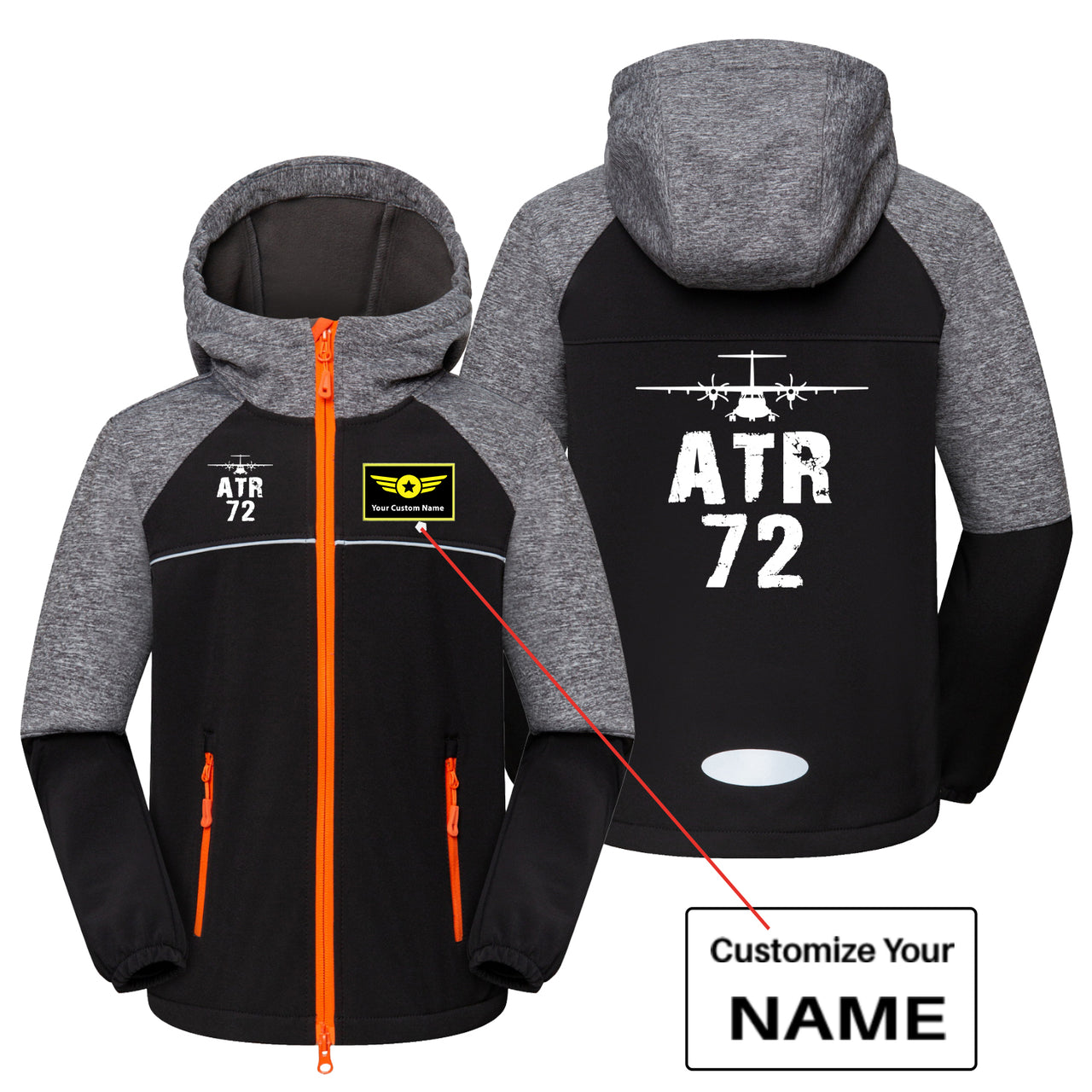 ATR-72 & Plane Designed Children Polar Style Jackets