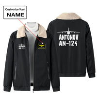 Thumbnail for Antonov AN-124 & Plane Designed Winter Bomber Jackets