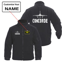 Thumbnail for Concorde & Plane Designed Fleece Military Jackets (Customizable)