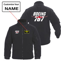 Thumbnail for Amazing Boeing 767 Designed Fleece Military Jackets (Customizable)