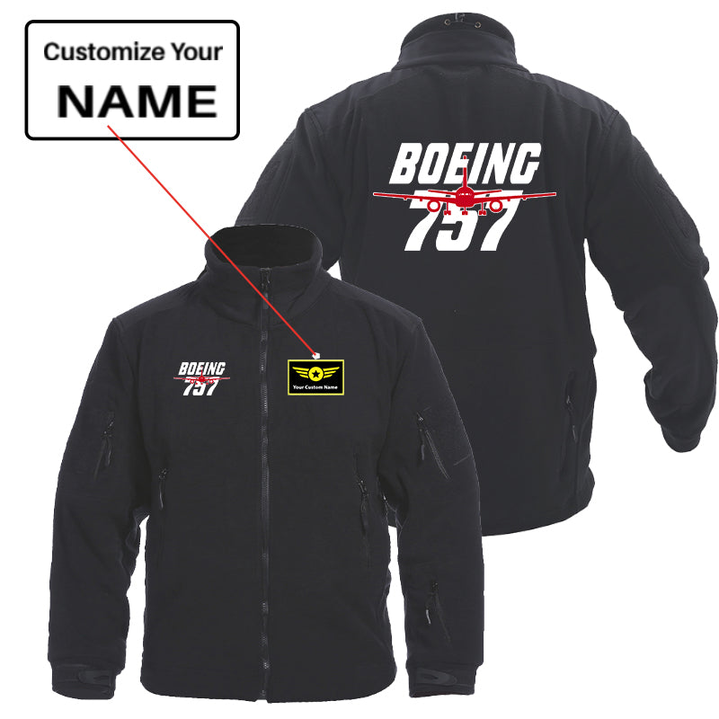 Amazing Boeing 757 Designed Fleece Military Jackets (Customizable)