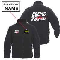 Thumbnail for Amazing 737 Max Designed Fleece Military Jackets (Customizable)