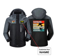 Thumbnail for Husband & Dad & Aircraft Mechanic & Legend Designed Thick Winter Jackets