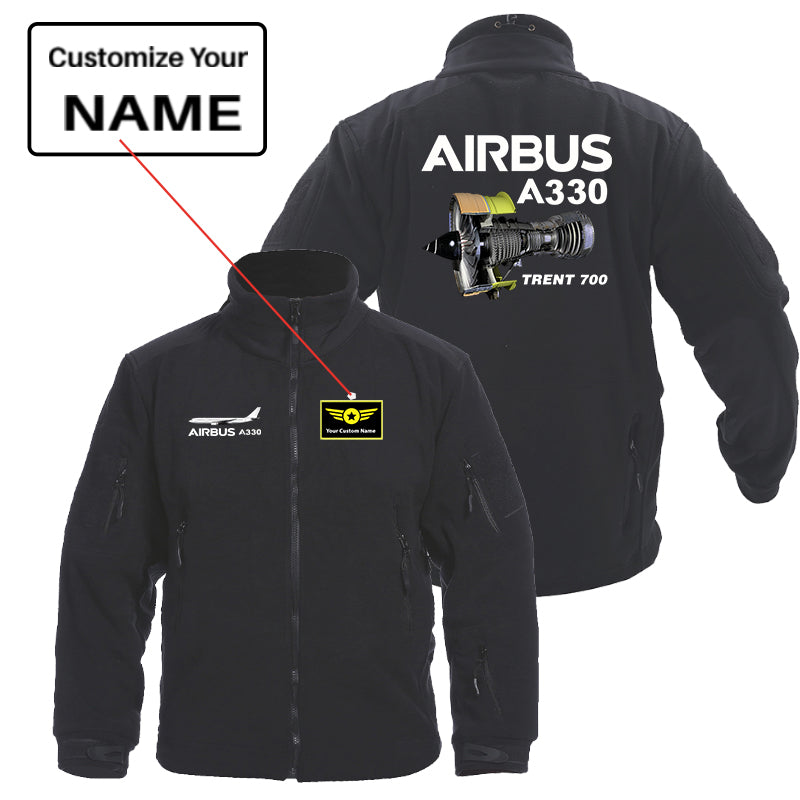 Airbus A330 & Trent 700 Engine Designed Fleece Military Jackets (Customizable)