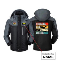 Thumbnail for Husband & Dad & Pilot & Legend Designed Thick Winter Jackets